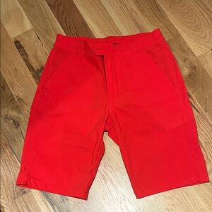 Greyson Men's Red Flat Front Shorts Size 30